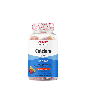 Calcium Gummy 500 mg - Mixed Fruit - 50 Gummies &#40;25 Servings&#41;  | GNC